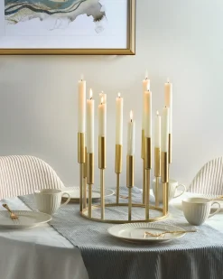 Portacandele TRAFARIA Metallo 26 cm Oro