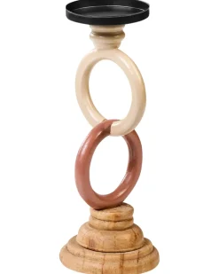 Portacandele WATERFORD Legno di pino 29 cm Multicolore