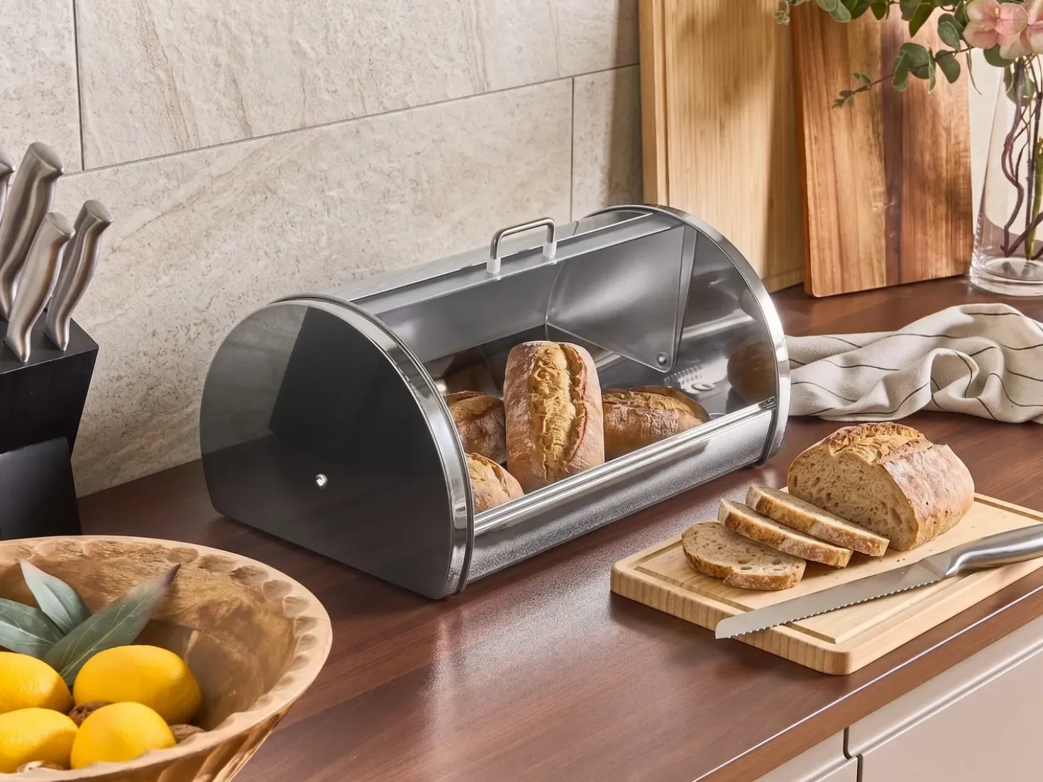 Portapane FRIANDISE Acciaio inox Argento