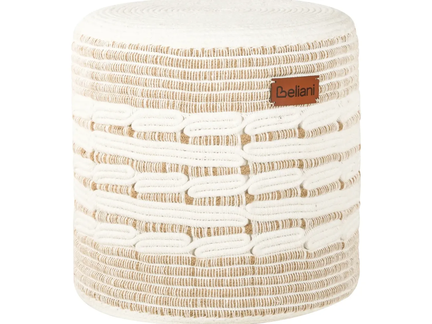 Pouf ABTIN Iuta Bianco