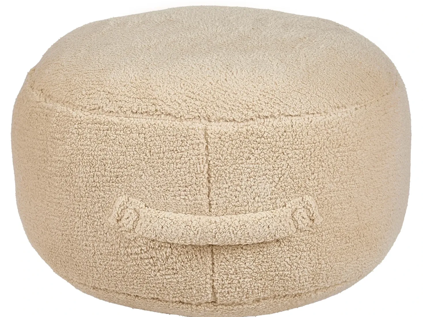 Pouf ADLANA Bouclé Beige