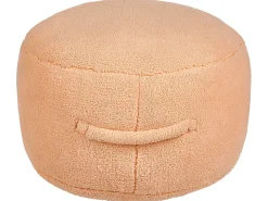 Pouf ADLANA Bouclé Rosa pesca