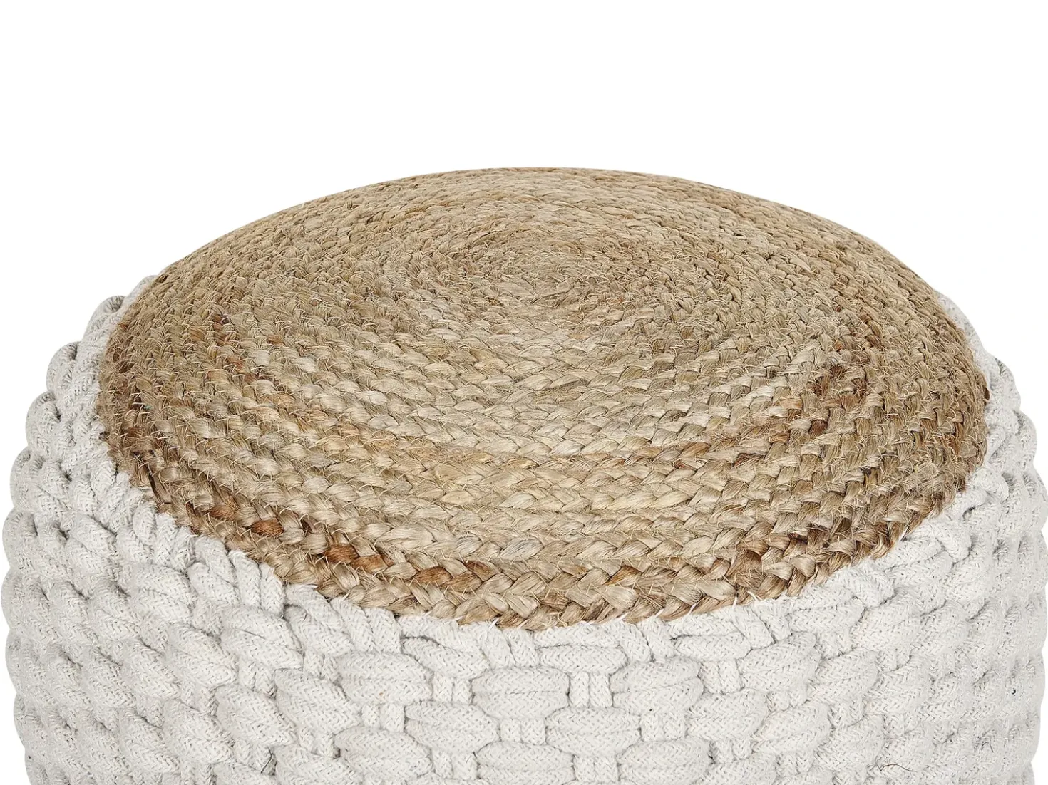 Pouf AIZA Cotone Bianco