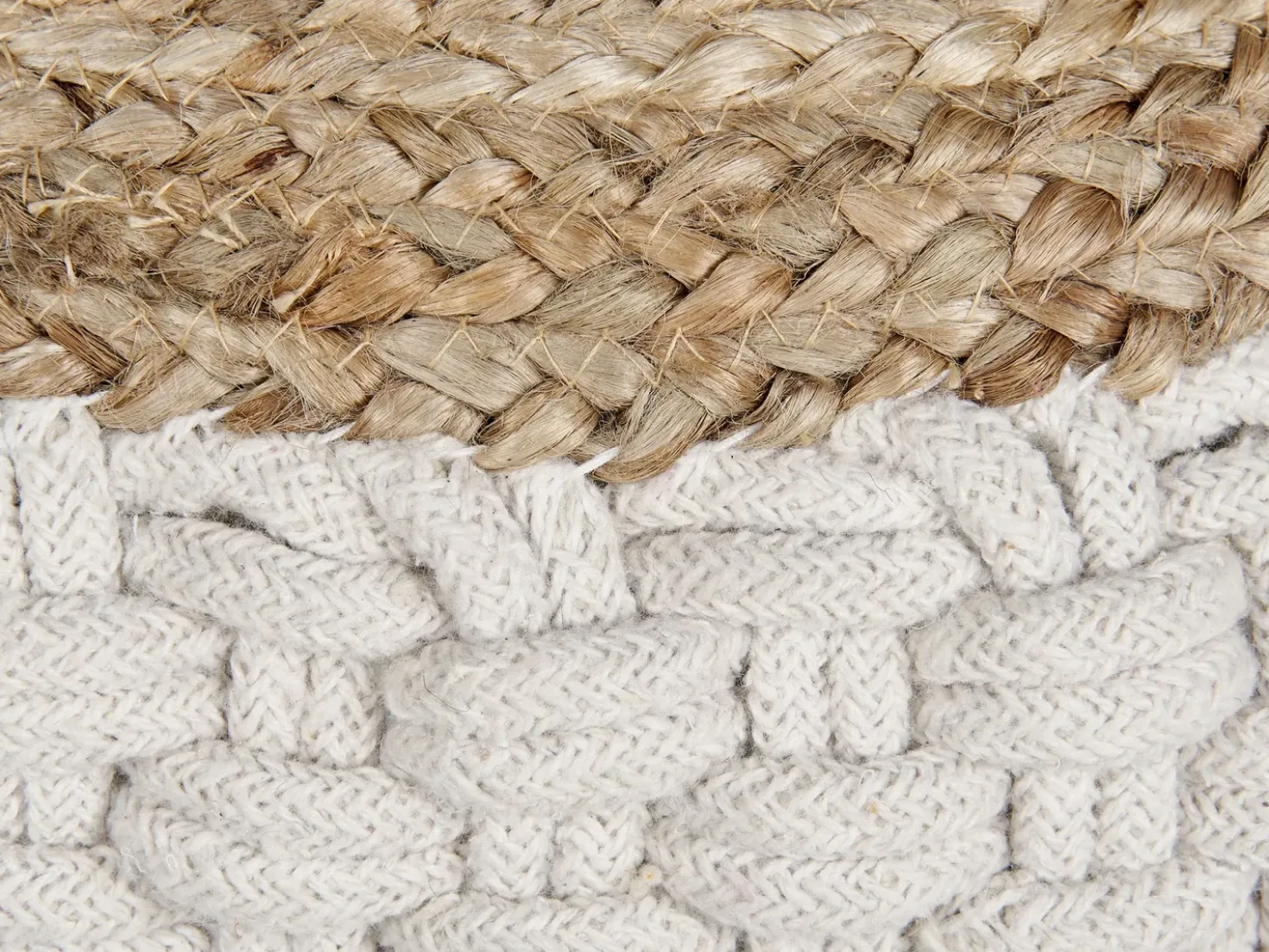Pouf AIZA Cotone Bianco