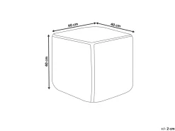Pouf ALIPUR Bouclé Viola