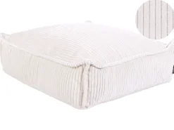 Pouf ALLOZAI Velluto Beige chiaro