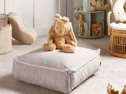 Pouf ALLOZAI Velluto Beige chiaro
