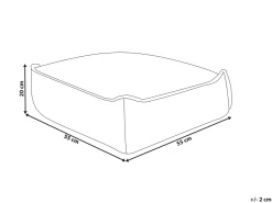 Pouf ALLOZAI Velluto Rosa pesca