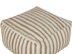 Pouf ALMATTI Tessuto Beige