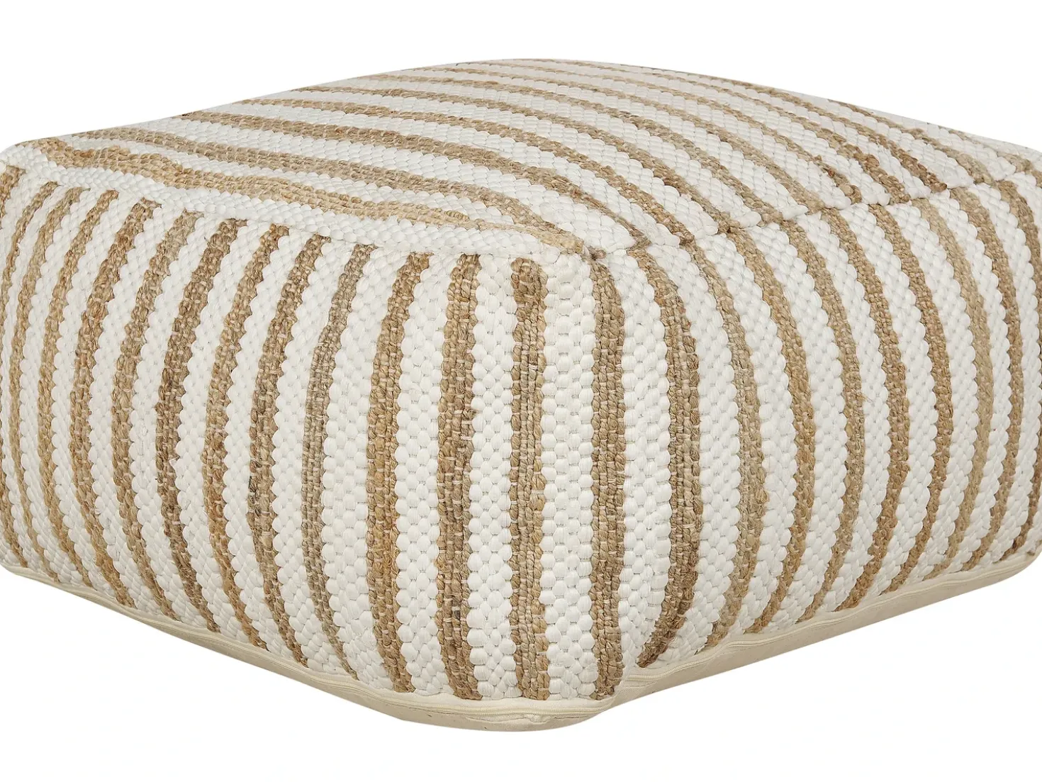 Pouf ALMATTI Tessuto Beige