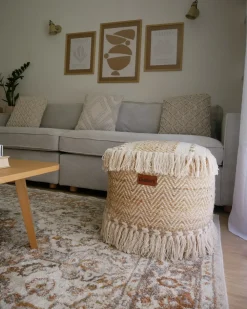 Pouf ALUPOLA Iuta Beige