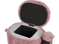 Pouf animaletto contenitore SHEEP Tessuto Rosa Pecora