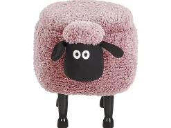Pouf animaletto contenitore SHEEP Tessuto Rosa Pecora
