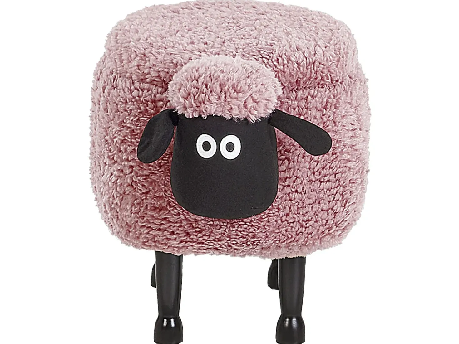 Pouf animaletto contenitore SHEEP Tessuto Rosa Pecora