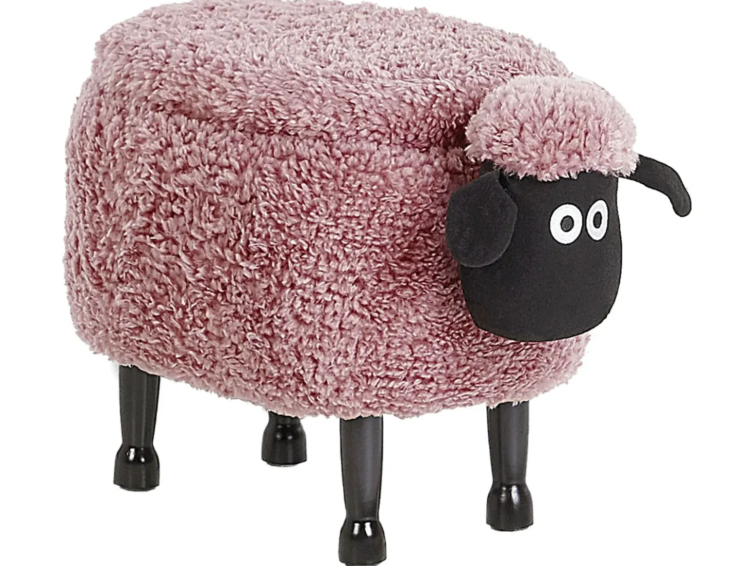 Pouf animaletto contenitore SHEEP Tessuto Rosa Pecora