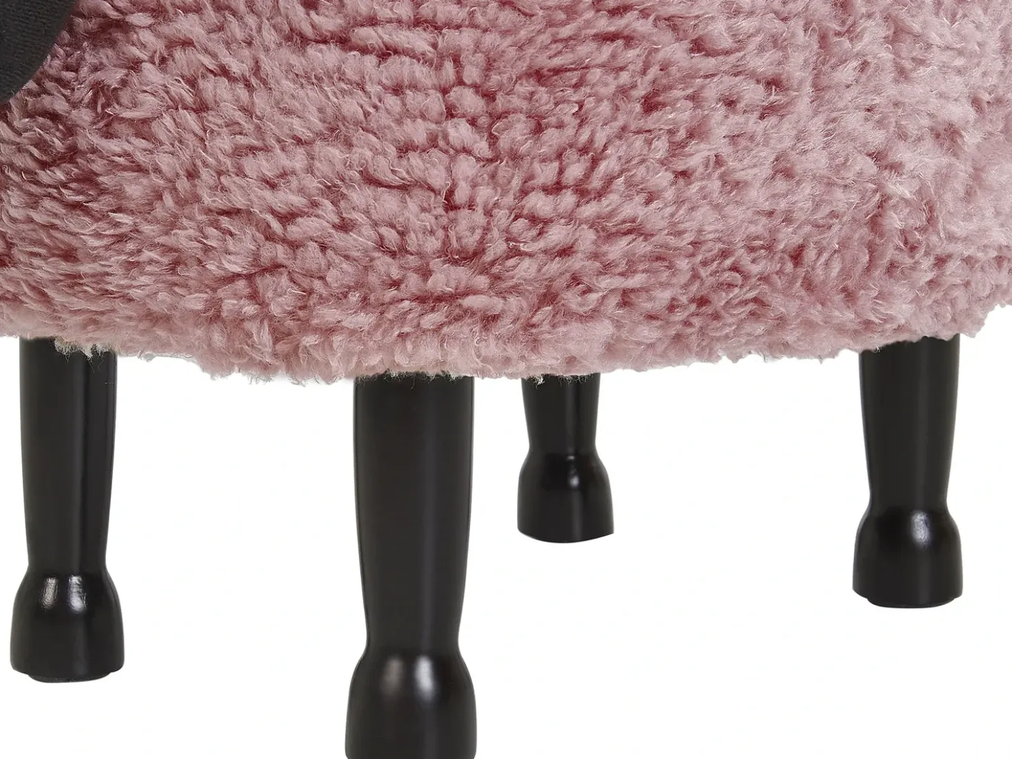 Pouf animaletto contenitore SHEEP Tessuto Rosa Pecora