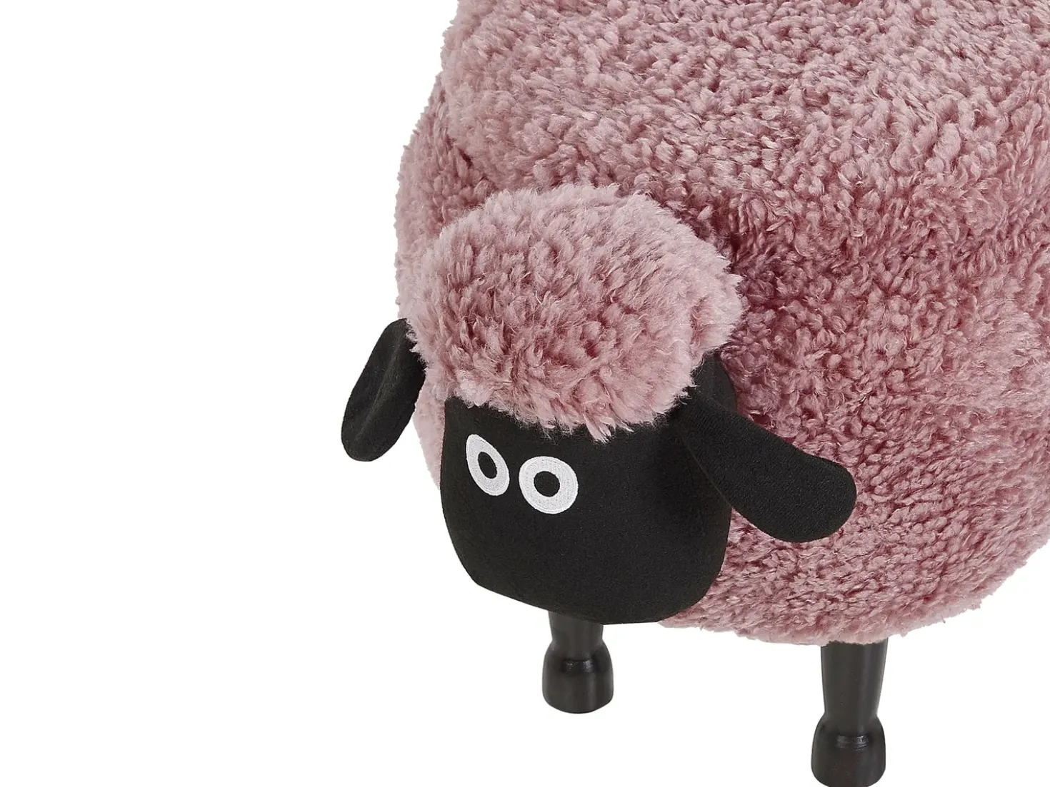 Pouf animaletto contenitore SHEEP Tessuto Rosa Pecora