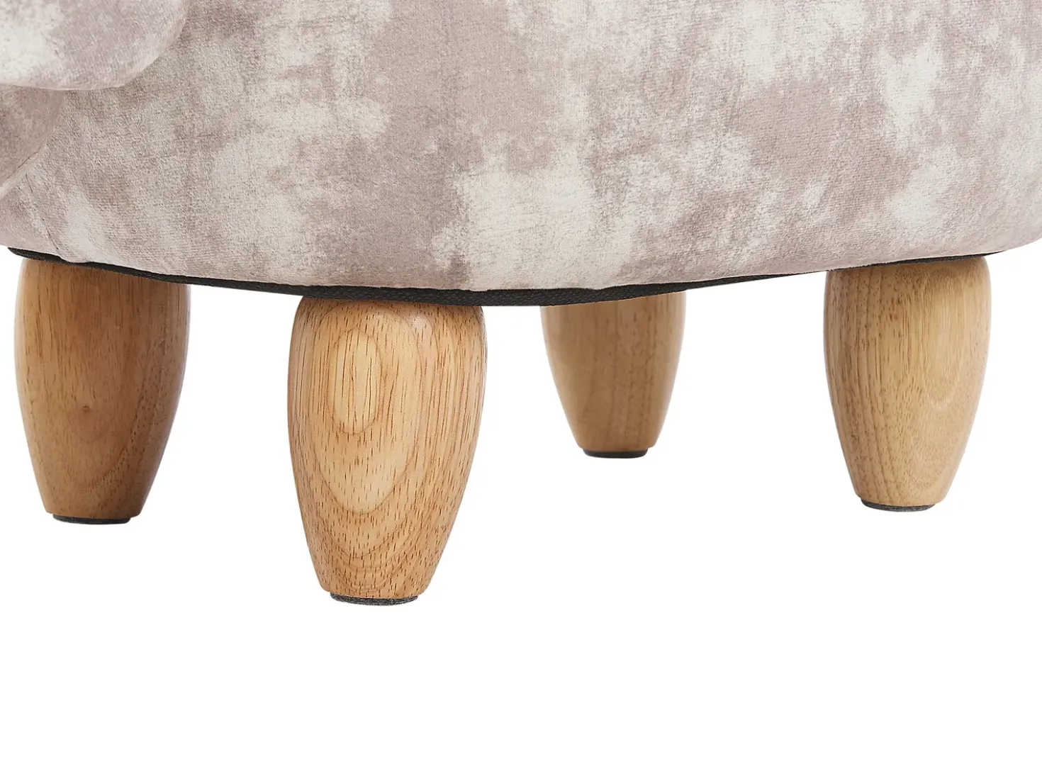 Pouf animaletto contenitore DOGGY Velluto Beige Cane