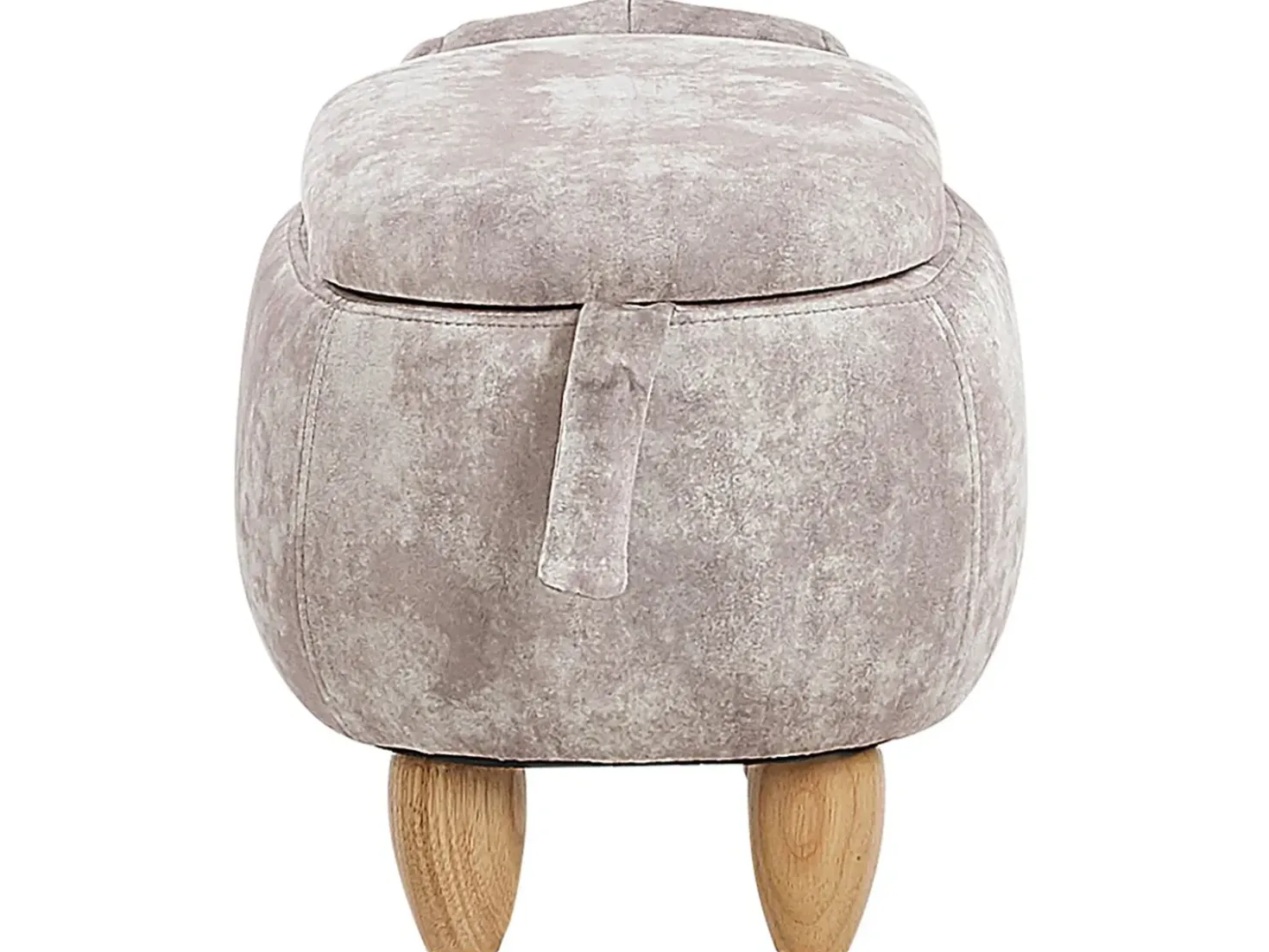 Pouf animaletto contenitore DOGGY Velluto Beige Cane