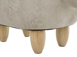 Pouf animaletto contenitore TRICERATOPS Tessuto Grigio chiaro Dinosauro