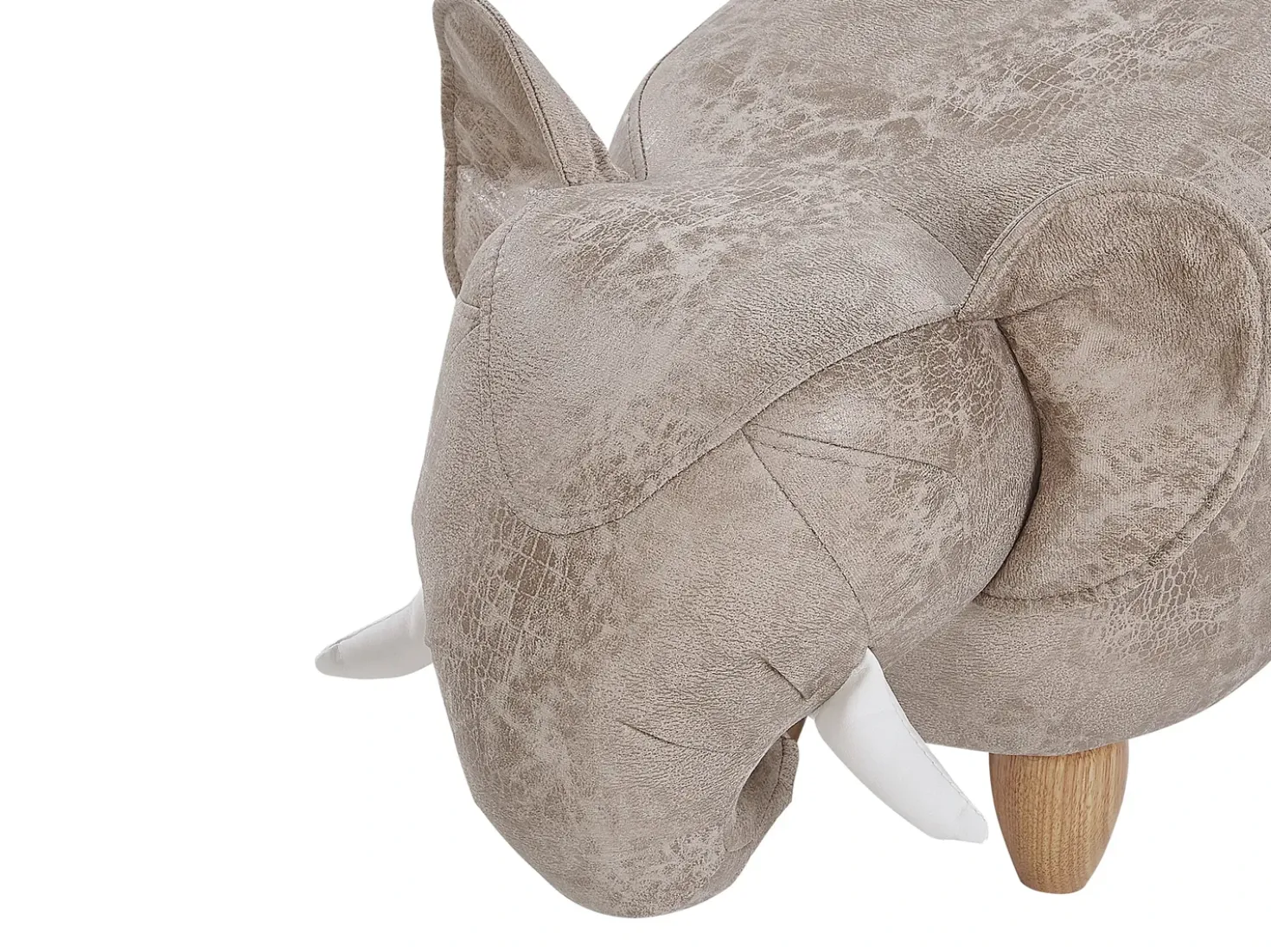 Pouf animaletto contenitore JUMBO Pelle sintetica Grigio Elefante