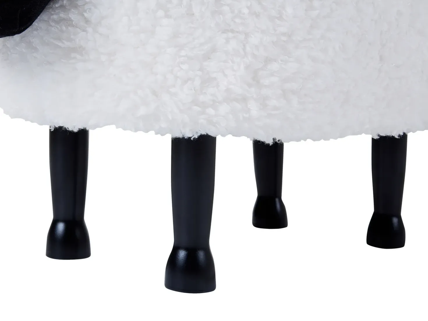 Pouf animaletto contenitore SHEEP Tessuto Bianco Pecora