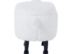 Pouf animaletto contenitore SHEEP Tessuto Bianco Pecora