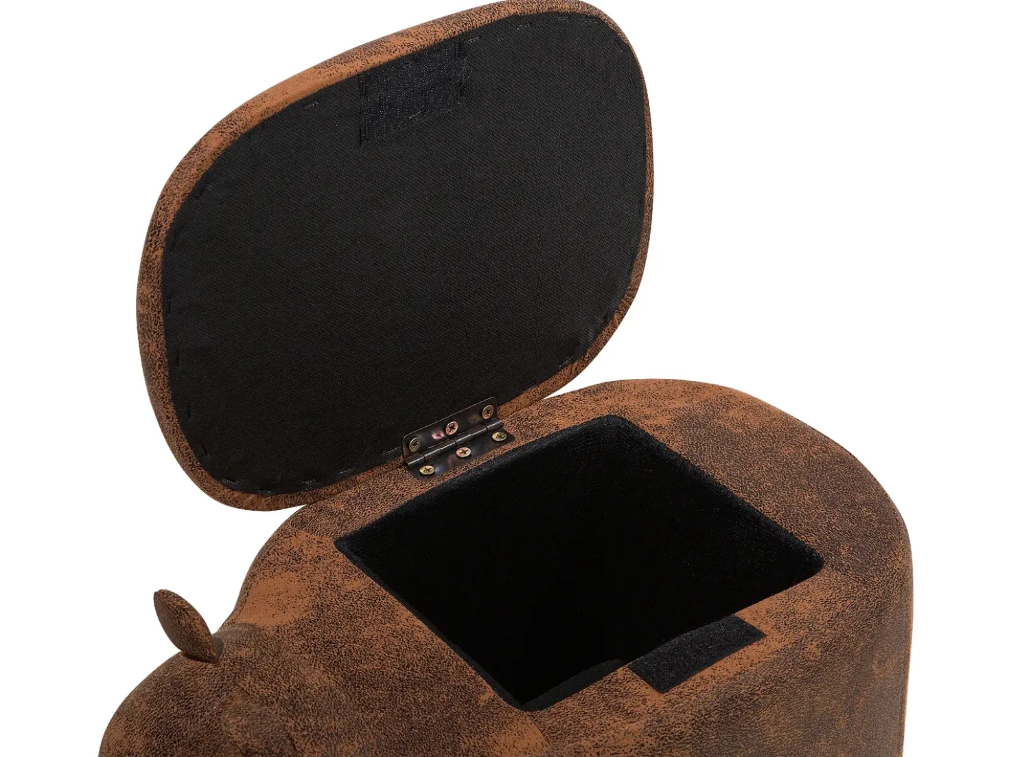 Pouf animaletto contenitore RHINO Pelle sintetica Marrone chiaro Rinocerone