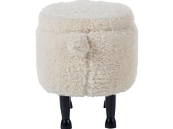 Pouf animaletto contenitore SHEEP Tessuto Beige chiaro Pecora