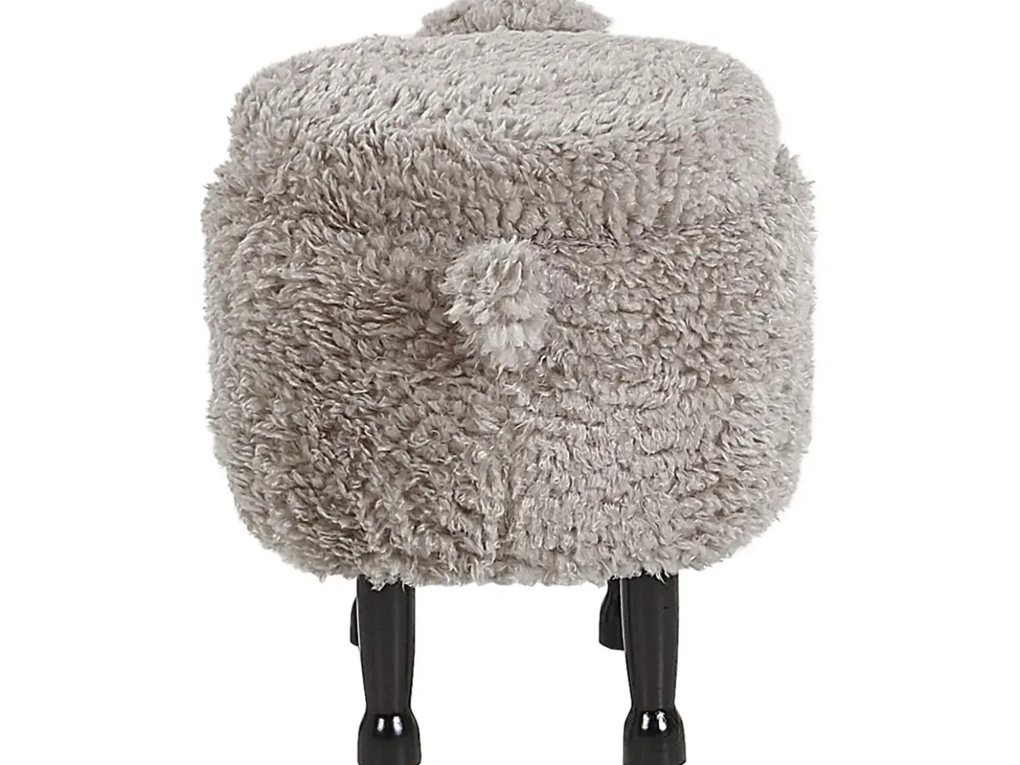 Pouf animaletto contenitore SHEEP Tessuto Grigio Pecora