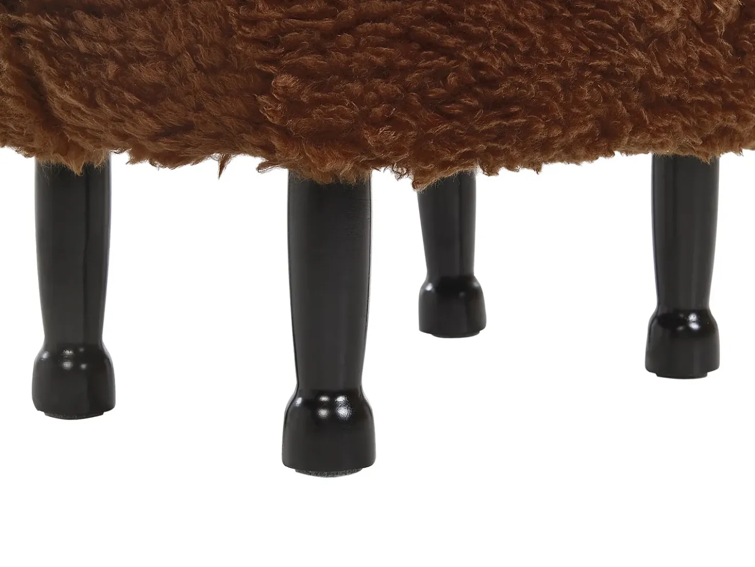 Pouf animaletto contenitore SHEEP Tessuto Marrone Pecora