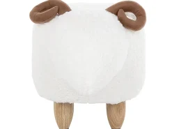 Pouf animaletto LAMB Tessuto Bianco Agnello