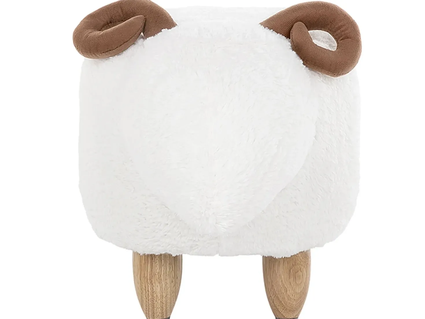 Pouf animaletto LAMB Tessuto Bianco Agnello