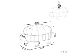 Pouf animaletto TURTLE Pelle sintetica Verde scuro Tartaruga