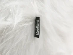 Pouf animaletto WOOLLY Finta pelliccia Bianco Rinocerone