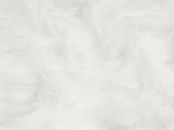 Pouf animaletto WOOLLY Finta pelliccia Bianco Rinocerone
