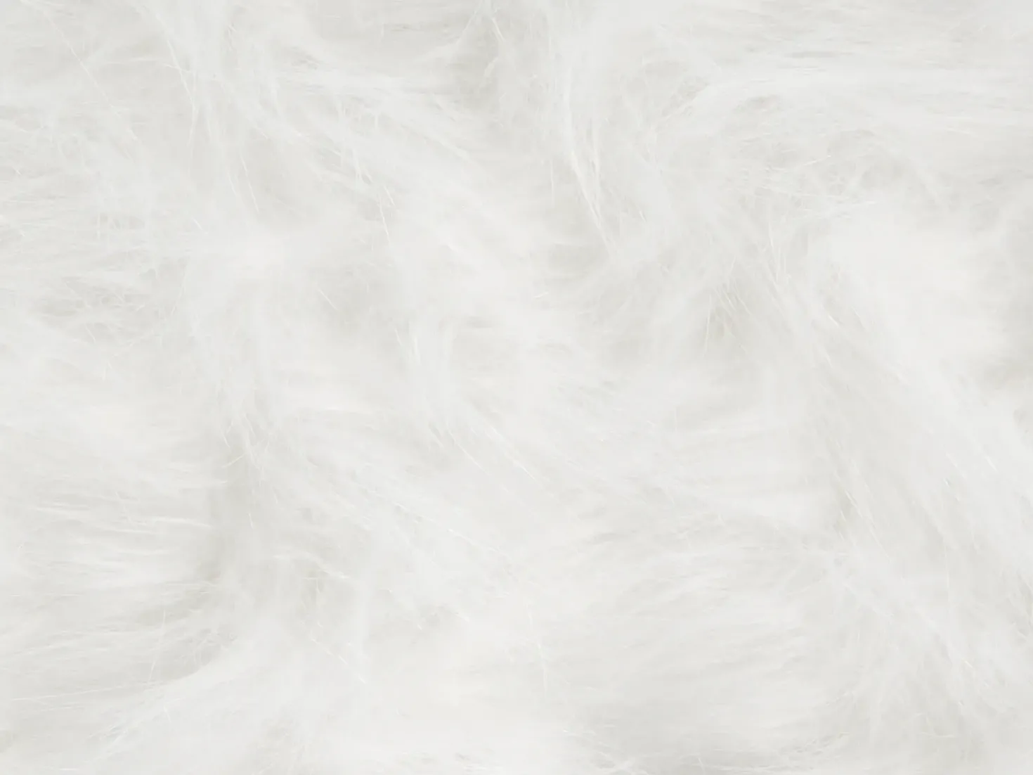 Pouf animaletto WOOLLY Finta pelliccia Bianco Rinocerone