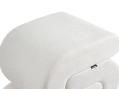 Pouf ARCADIA Ciniglia Bianco sporco