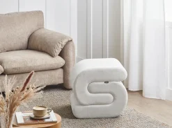 Pouf ARCADIA Ciniglia Bianco sporco
