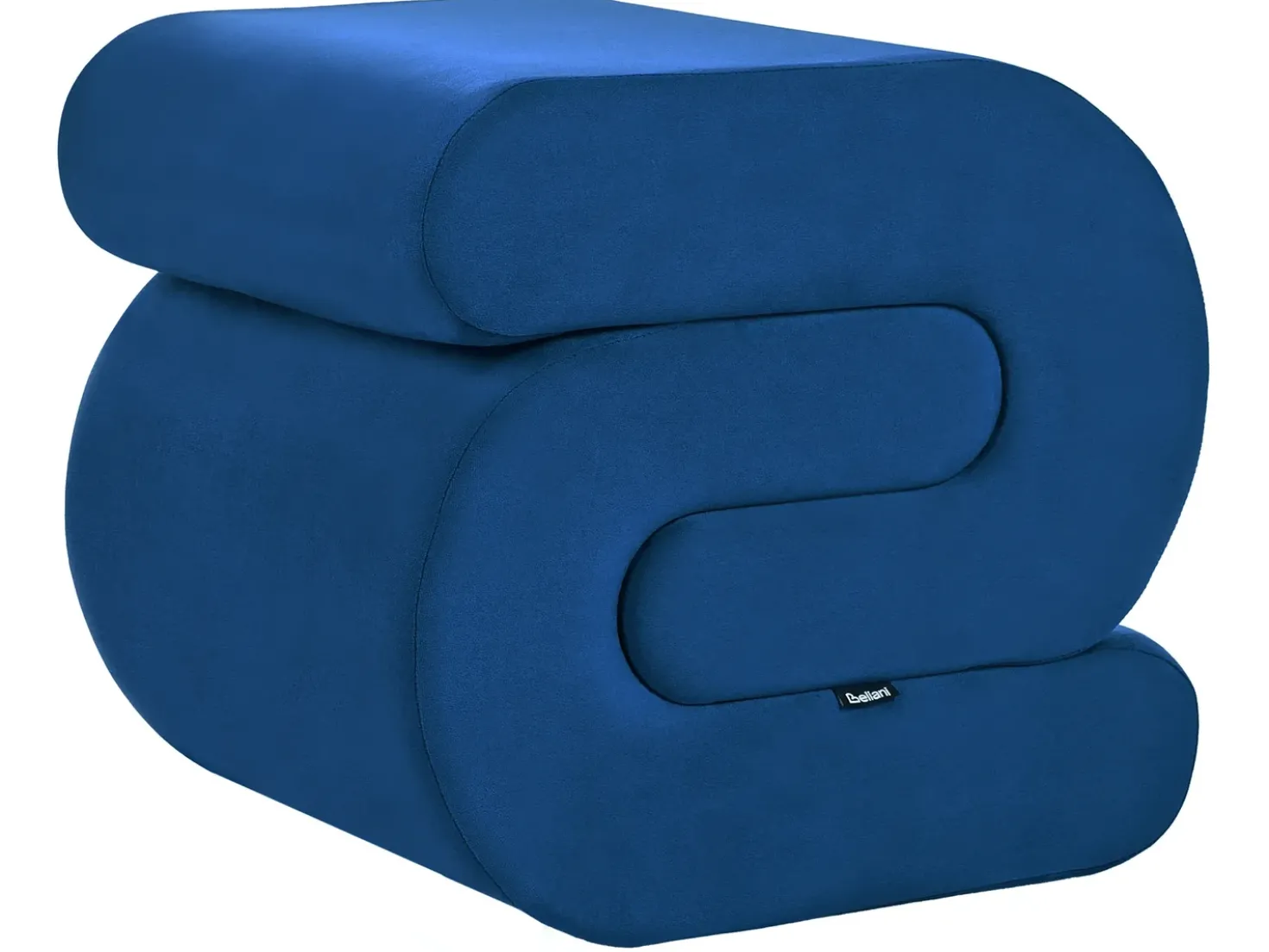 Pouf ARCADIA Velluto Blu marino