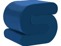 Pouf ARCADIA Velluto Blu marino