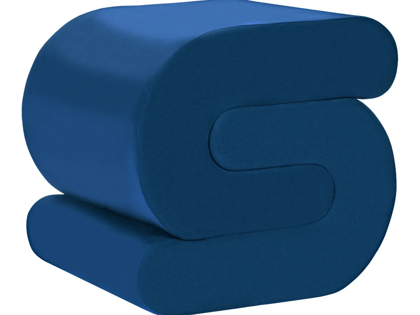 Pouf ARCADIA Velluto Blu marino
