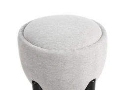 Pouf ARCHIE Lino sintetico Grigio