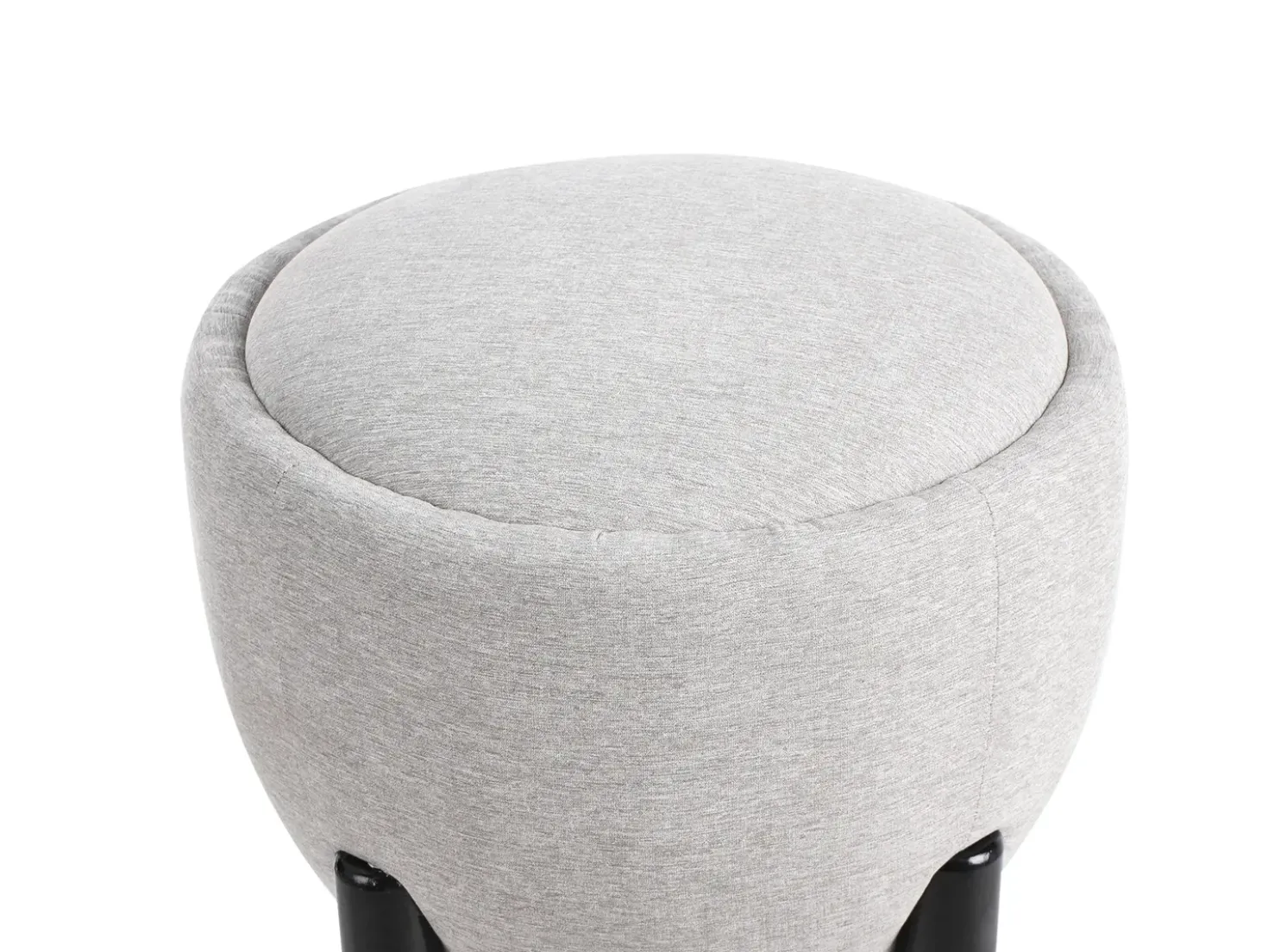 Pouf ARCHIE Lino sintetico Grigio