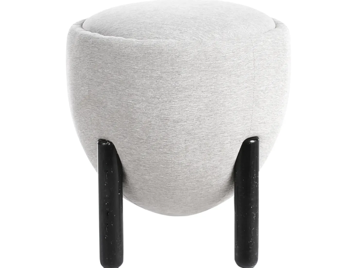 Pouf ARCHIE Lino sintetico Grigio