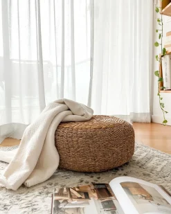 Pouf BACKAN Giacinto d'acqua Beige