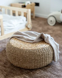 Pouf BACKAN Giacinto d'acqua Beige