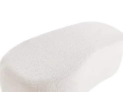 Pouf BAYARD Bouclé Bianco sporco