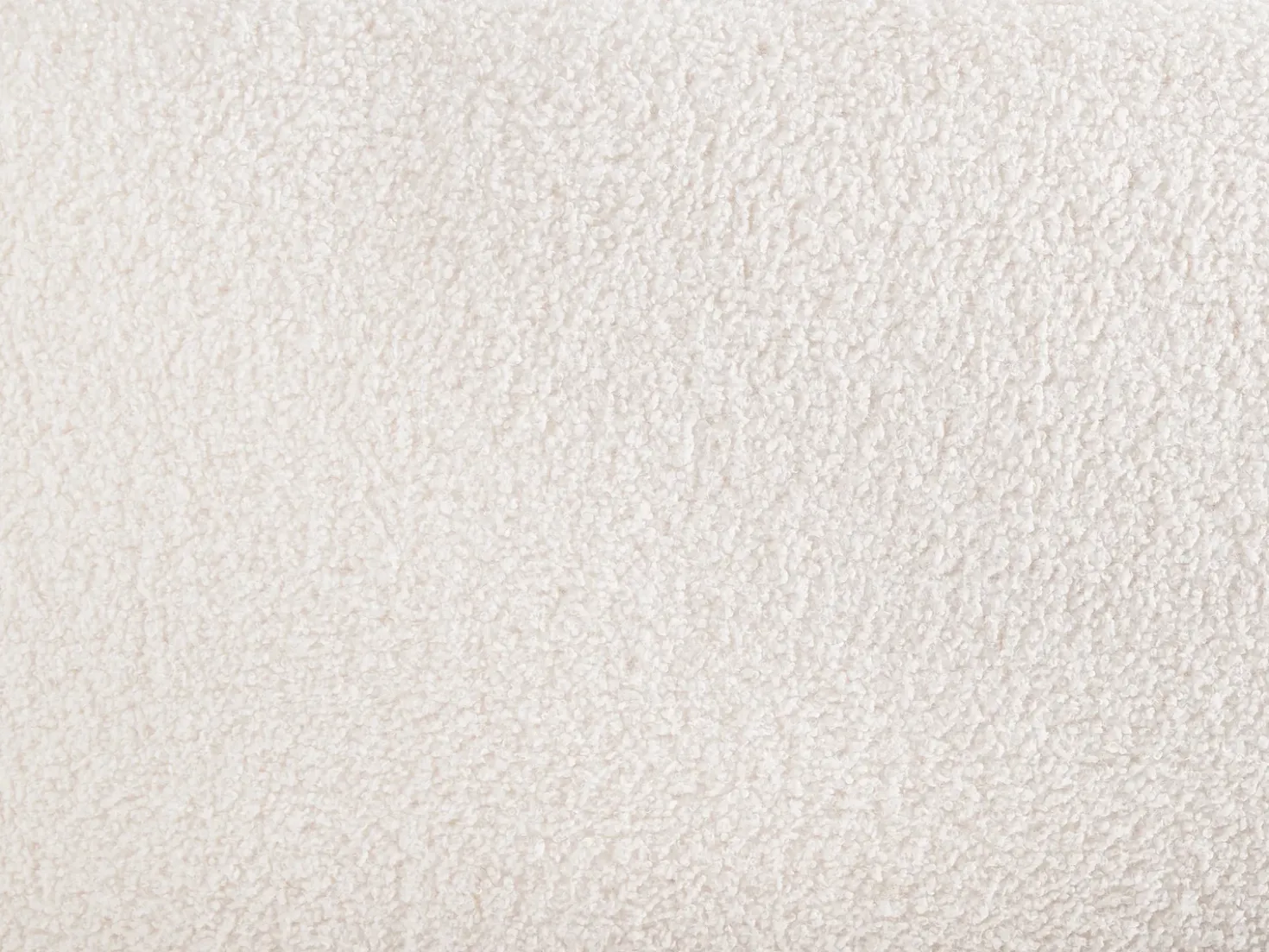 Pouf BAYARD Bouclé Bianco sporco