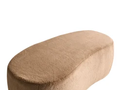 Pouf BAYARD Finta pelliccia Marrone chiaro